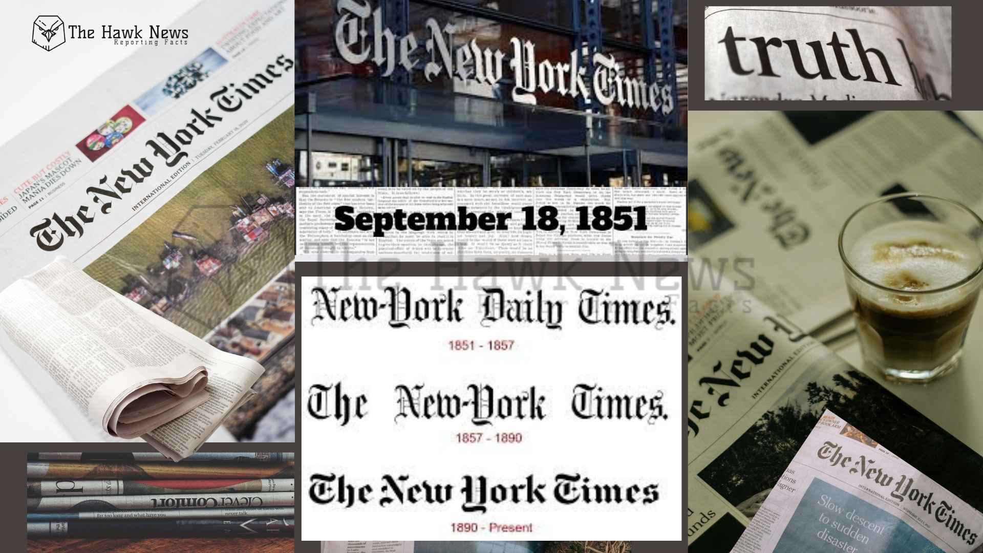 1851: The Birth of The New York Times and the Evolution of Modern Journalism